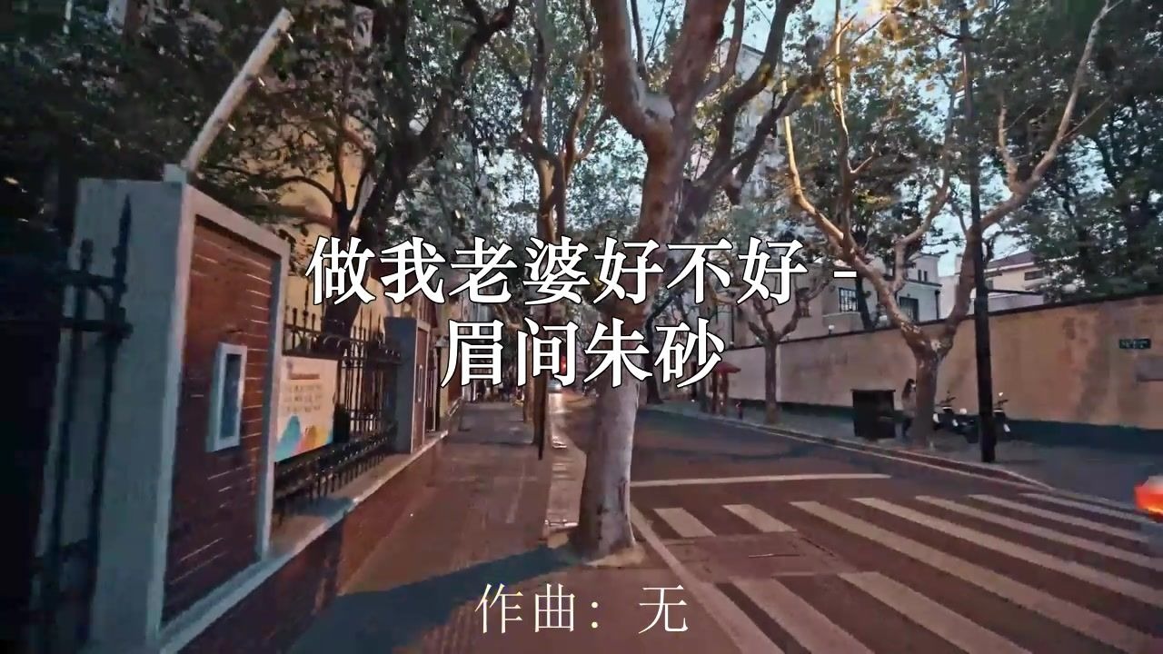 做我老婆好不好 - 眉间朱砂 高品质 伴奏