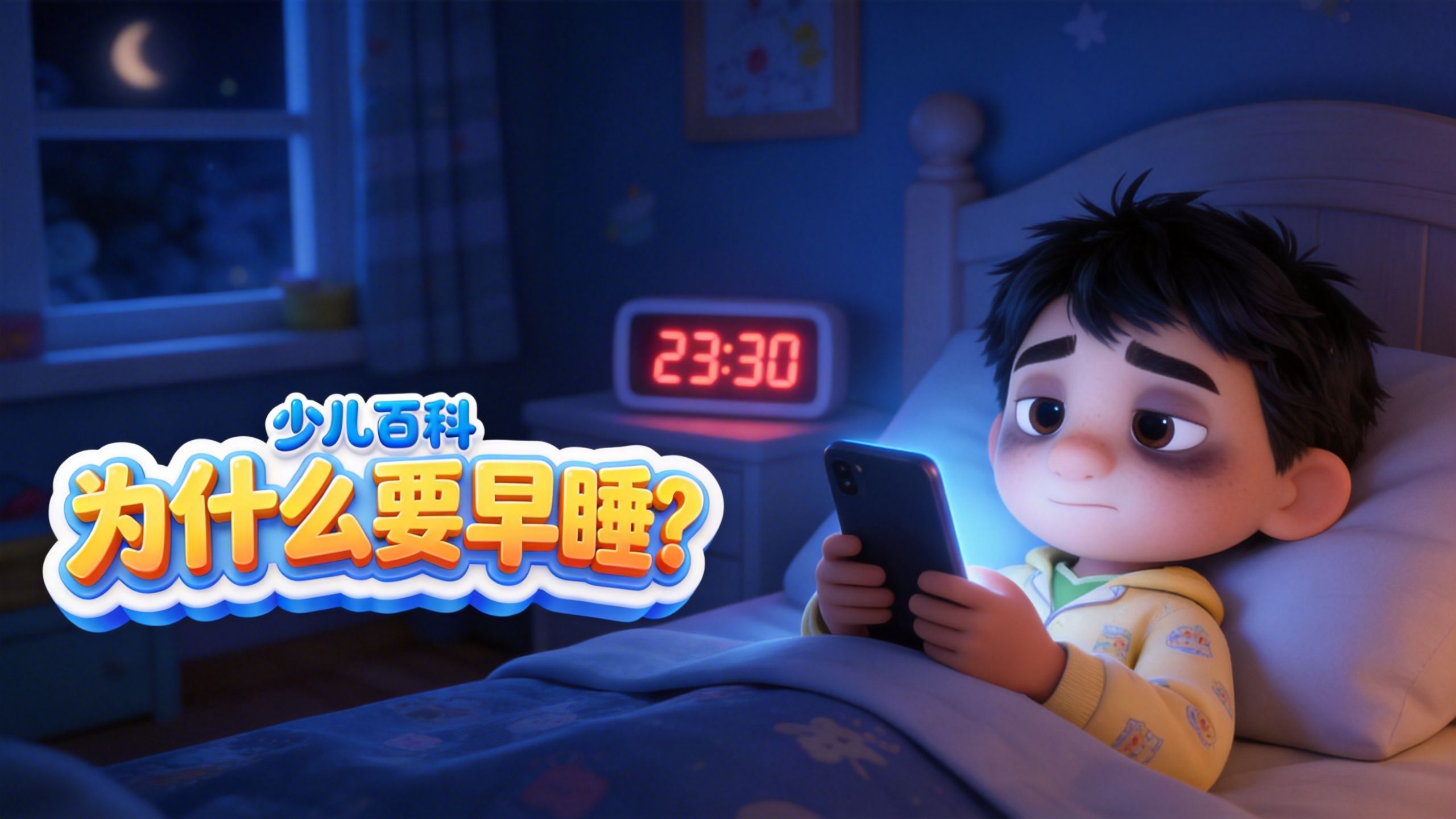 少儿百科《为什么要早睡？》
