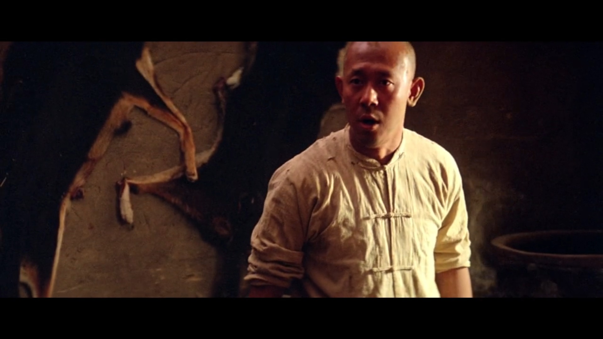 【4K无解说吃戏】 红高粱 于占鳌（姜文）吃牛头