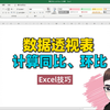 Excel技巧：数据透视表，快速计算同比和环比增长率