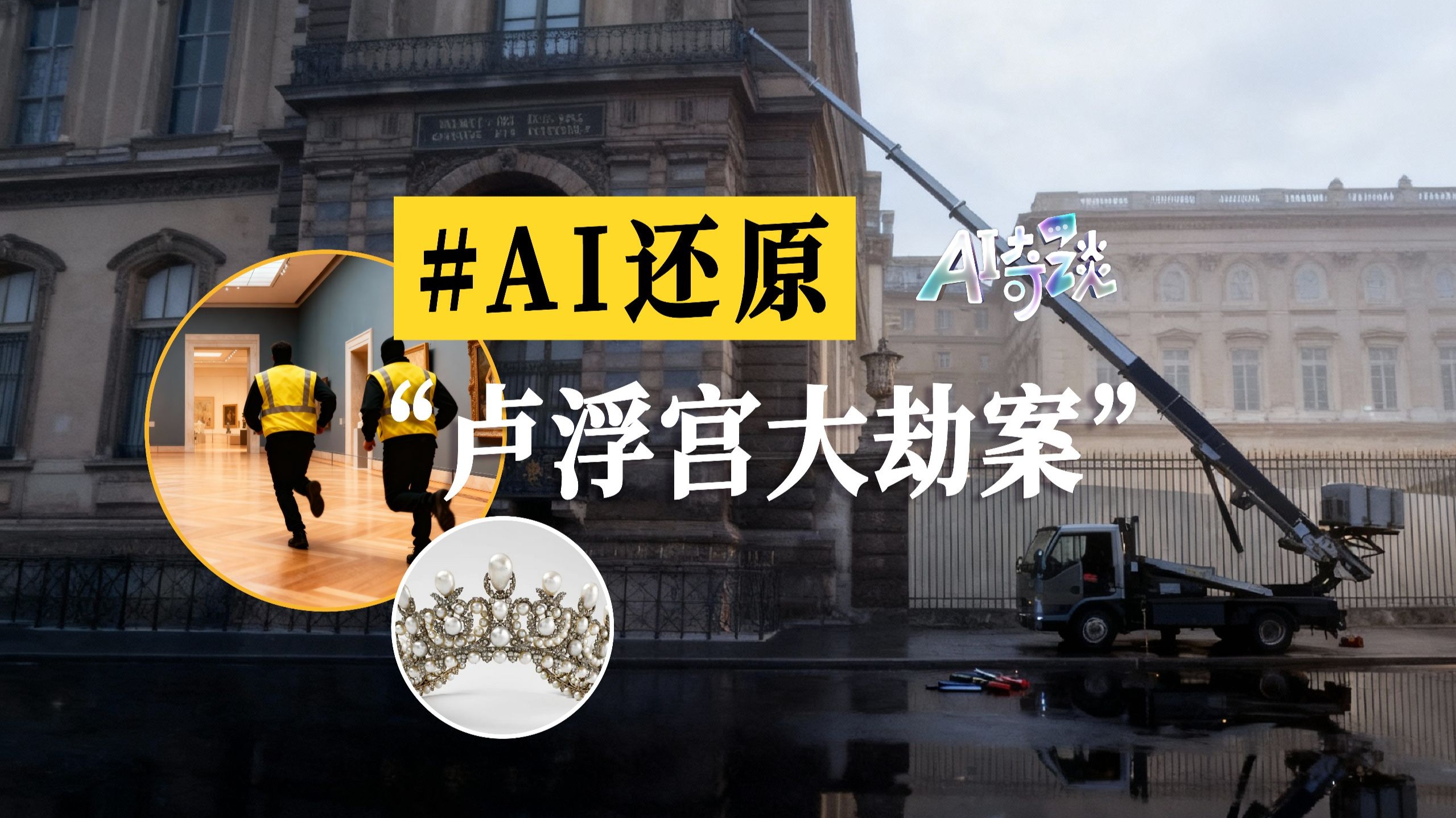 AI还原卢浮宫劫案 “无价之宝”如何光天化日下被盗走