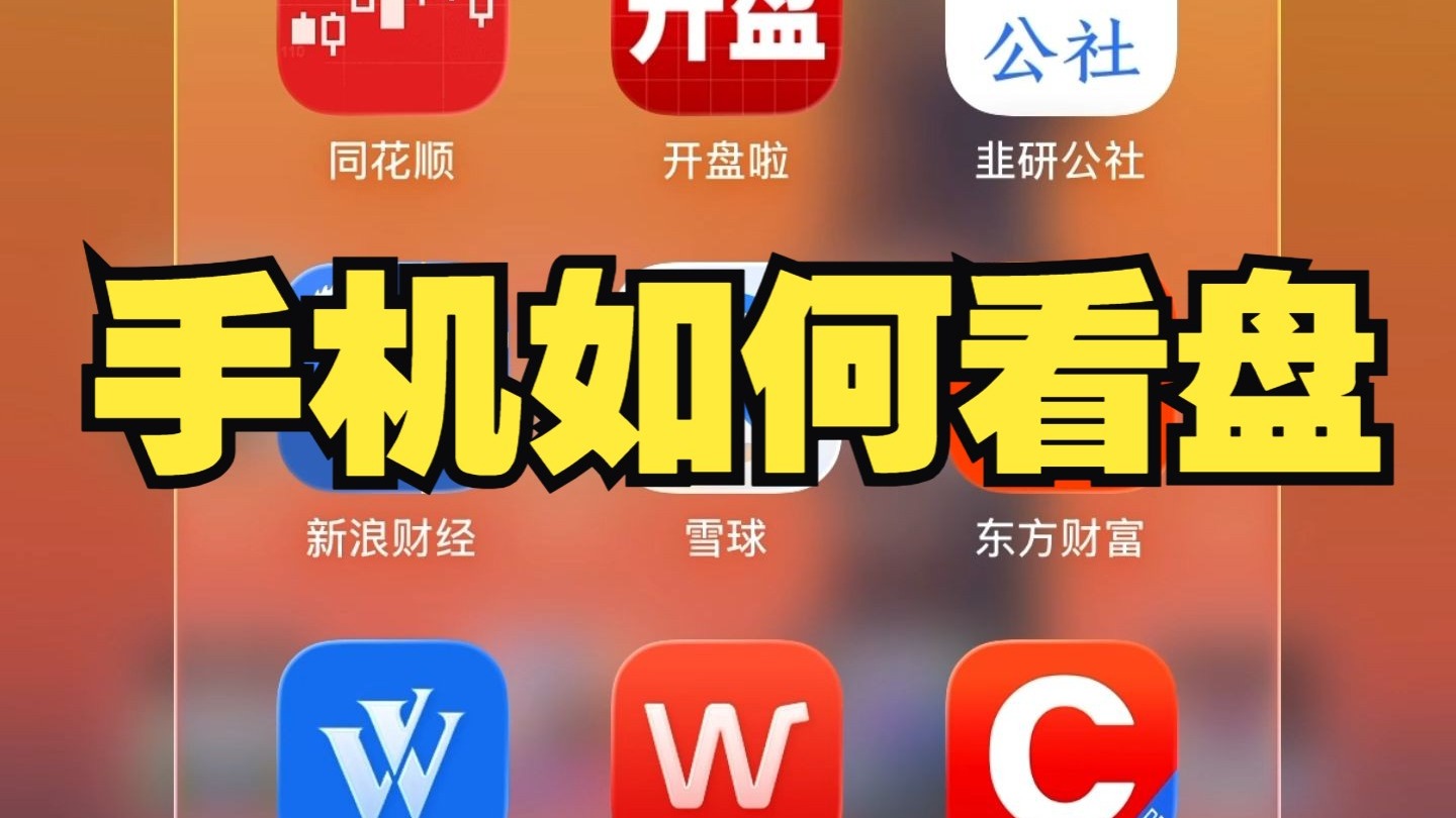 手把手教你手机如何盯盘