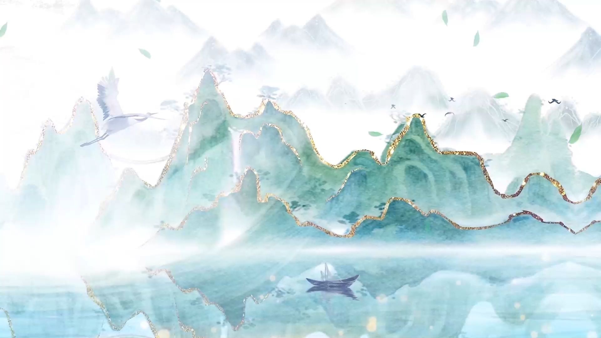 5974 《青花瓷》粤语版配乐伴奏led舞蹈舞台大屏幕背景视频素材