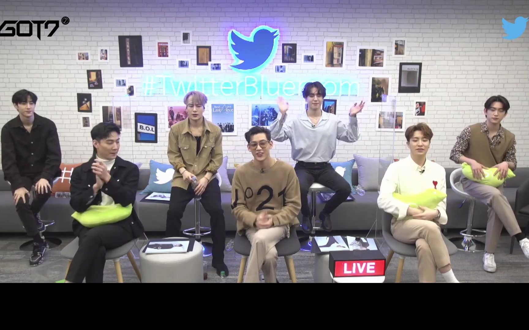 got7回归推特直播完整版201130got7twitterblueroomlive