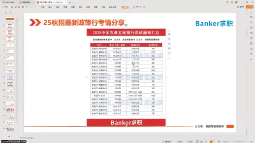 25政策行面试避坑指南会-Banker求职