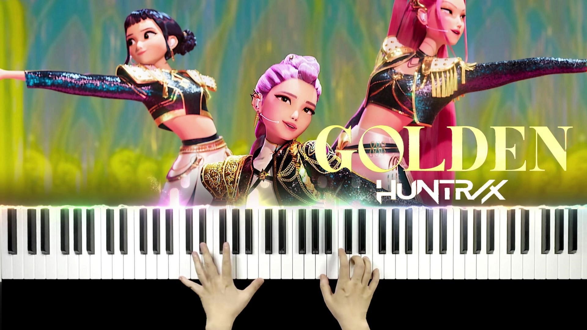 【钢琴】《K-POP: 猎魔女团》 - Golden 钢琴完整版（附谱）