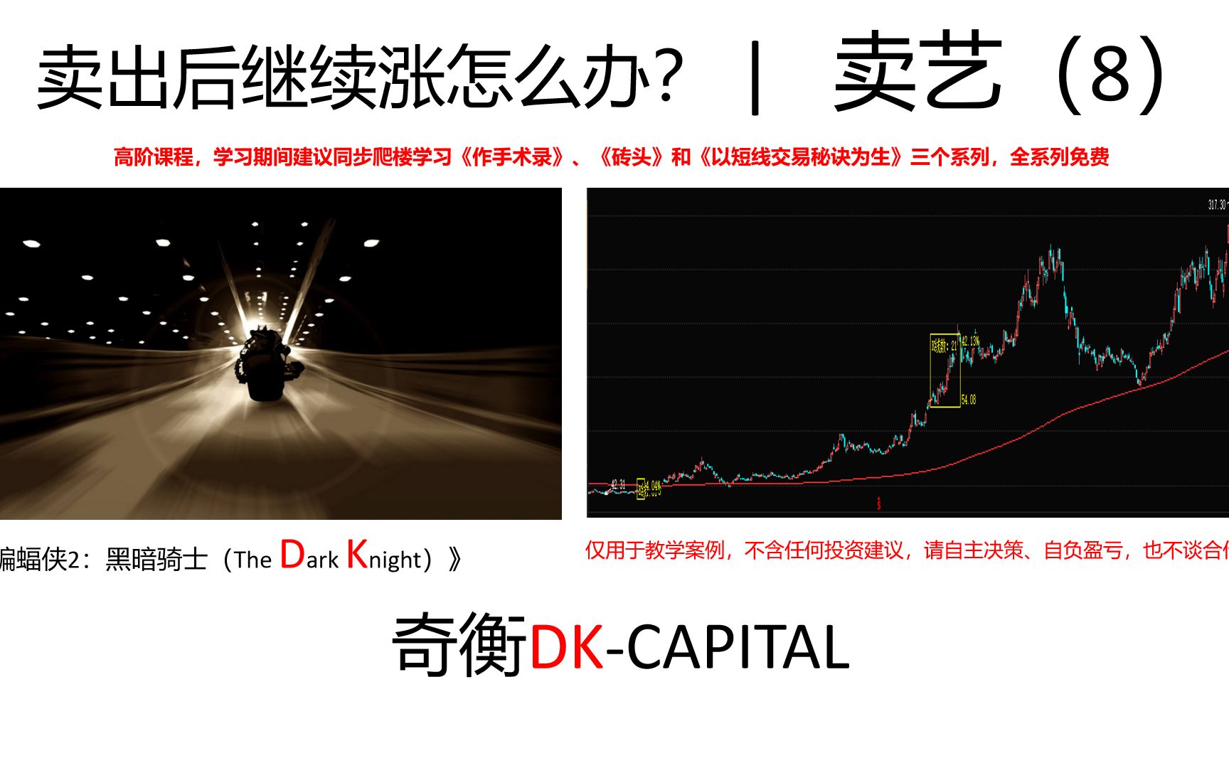 第八课 卖出后继续涨怎么办？