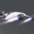 如何用c4d的灯光简单几步就制作出大片的飞船喷气特效