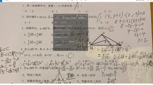 20210410高中数学高一数学网课复数解三角形向量立体几何直播教学回放