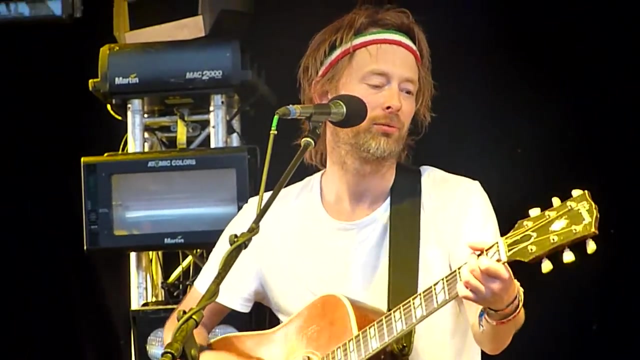 thom yorke & jonny greenwood secret set glastonbury 2010【9p】