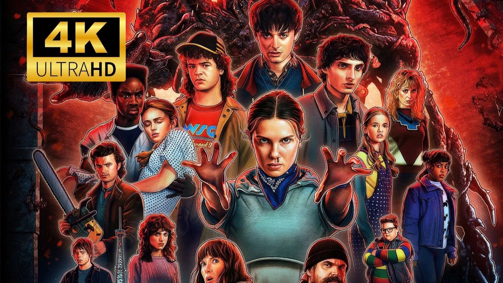 【4K超清】《怪奇物语》第五季 首播1-4集 中英双字 完整版