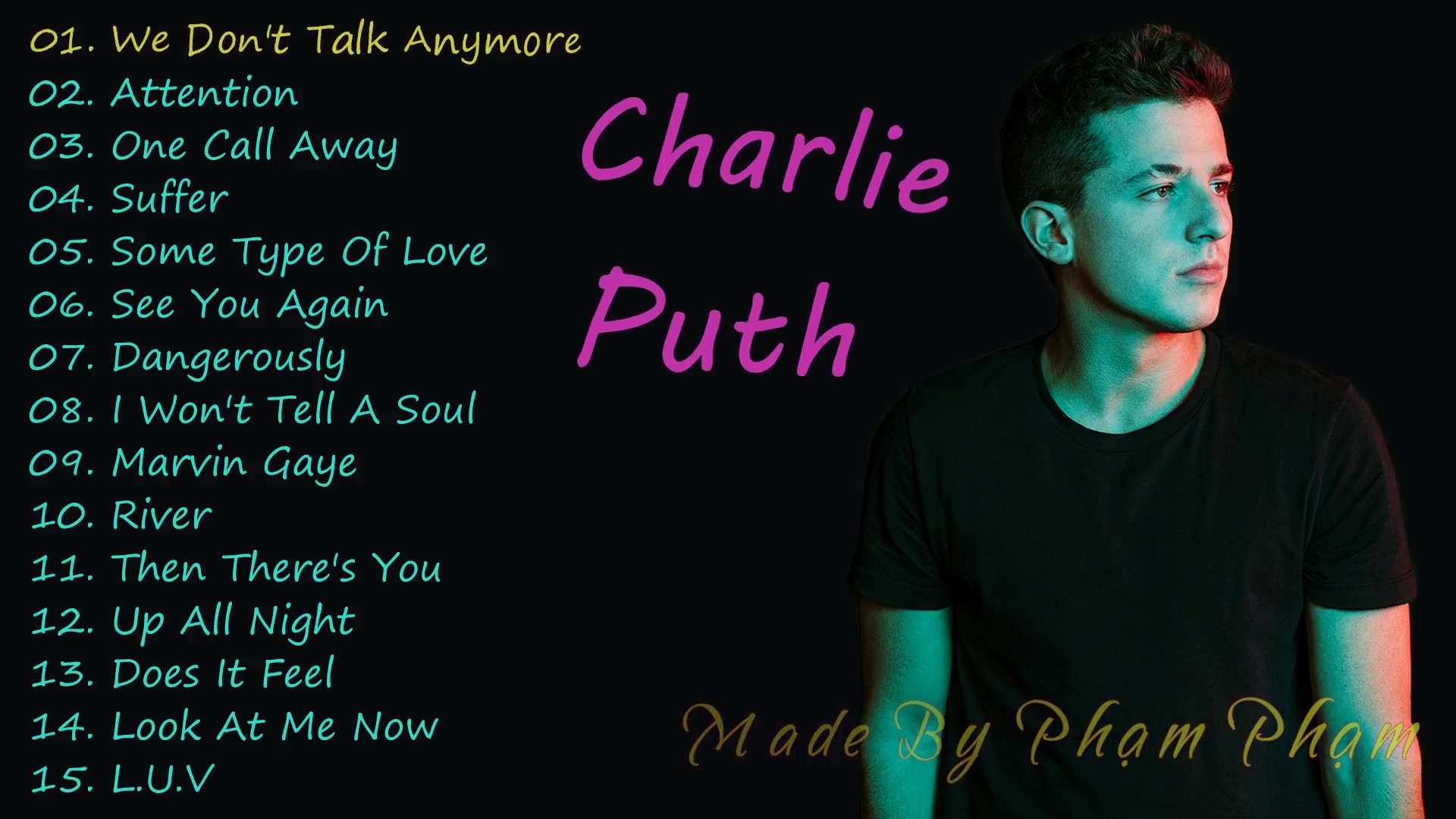 charlie puth the best songs 2017
