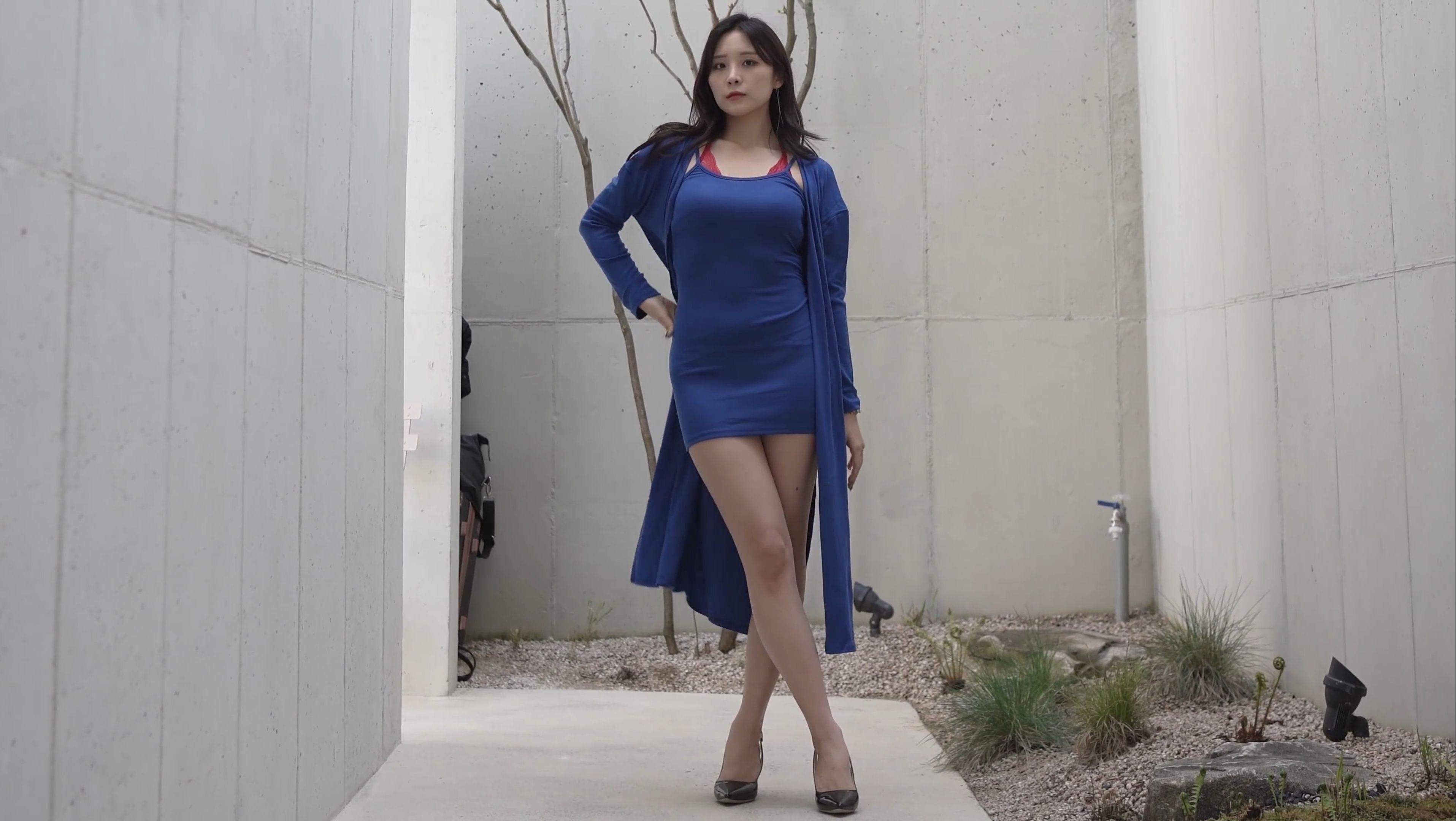 Miss GGotBBang's halter dress robe set