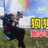 【全景视频】狗狗生日这天，主人带它去跳伞了！