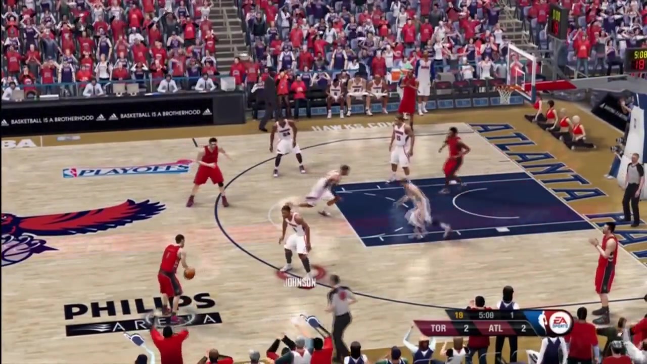 NBA Live 10 猛龙队 VS 老鹰队