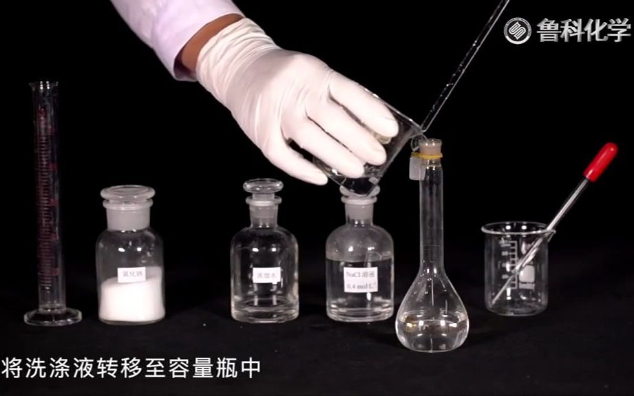 鲁科实验：配制一定物质的量浓度的溶液