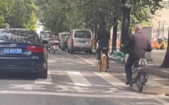 Grandpa is very focused.