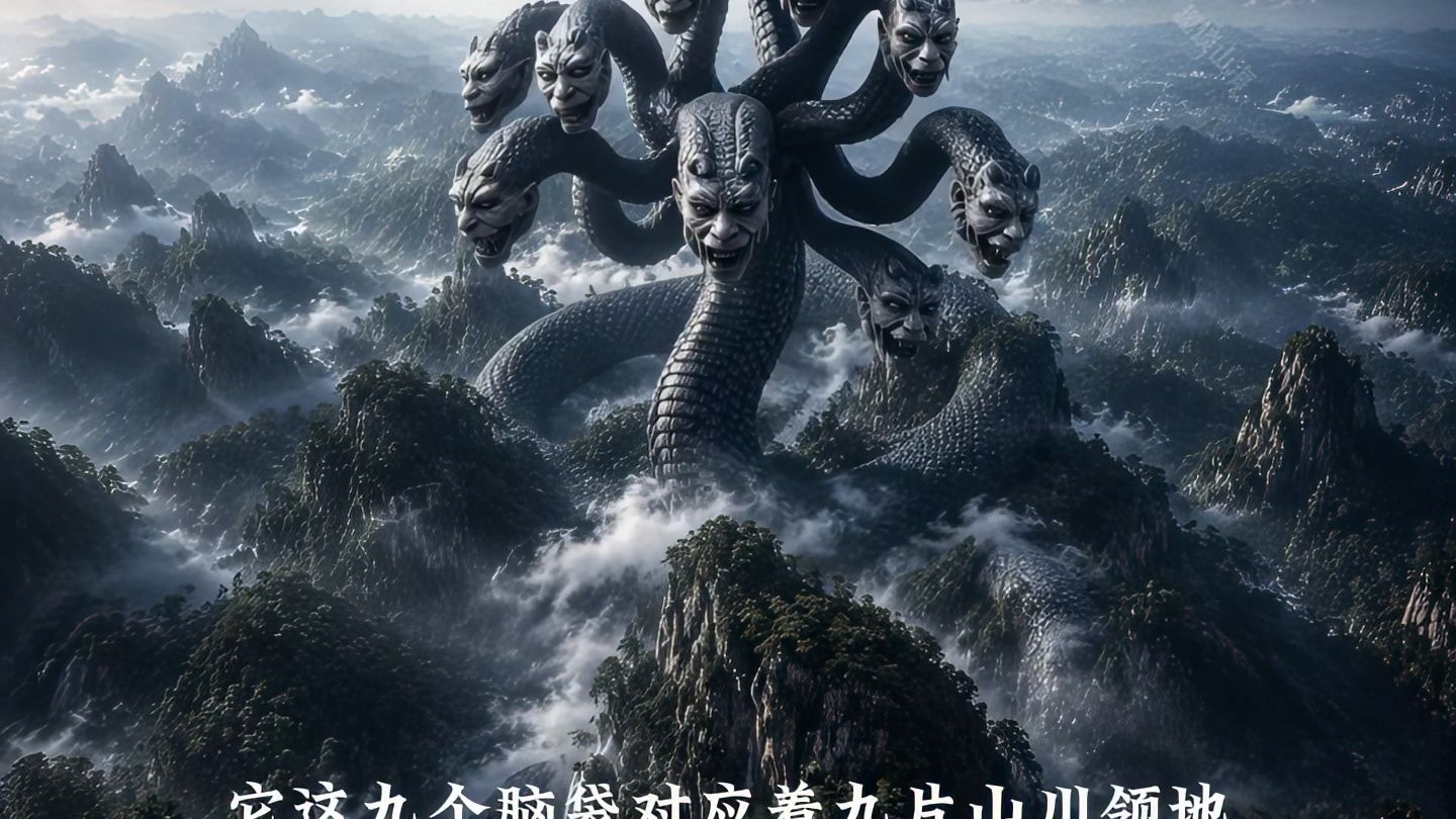 一条蛇，九个脑袋，一顿要吃九座山