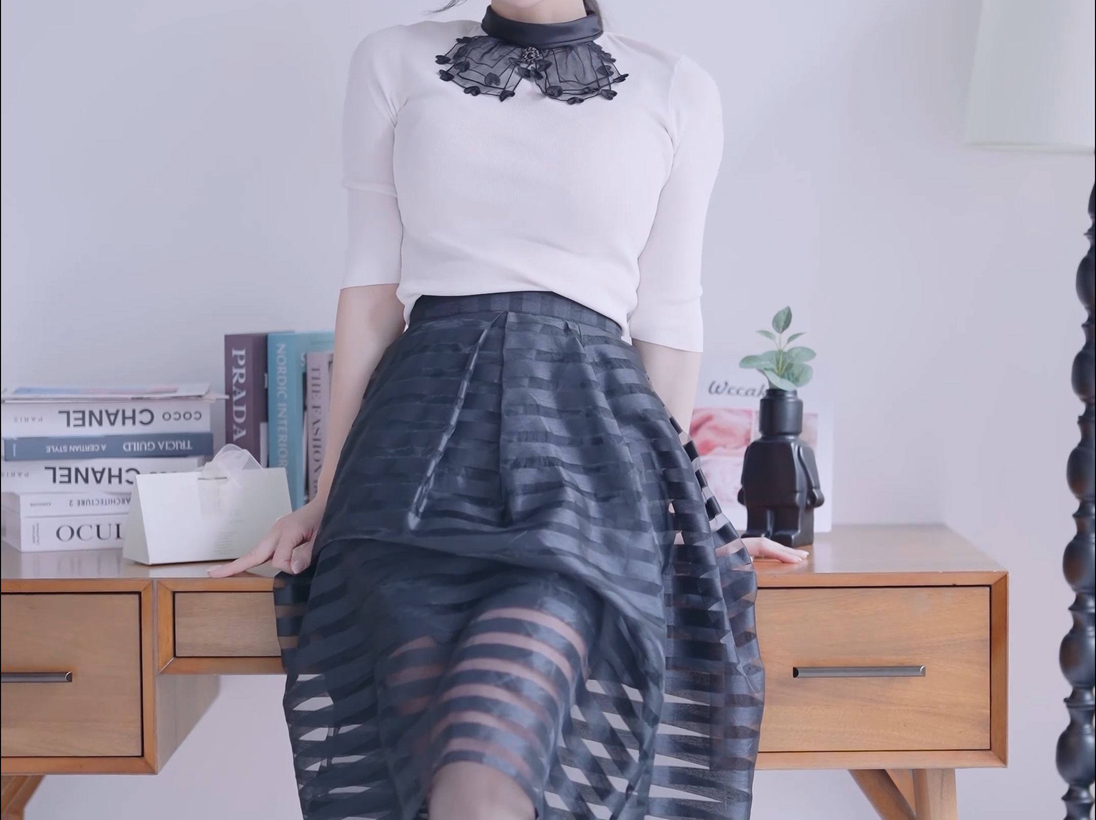 Miss KYUL's Striped Dress & Jeans Outfit