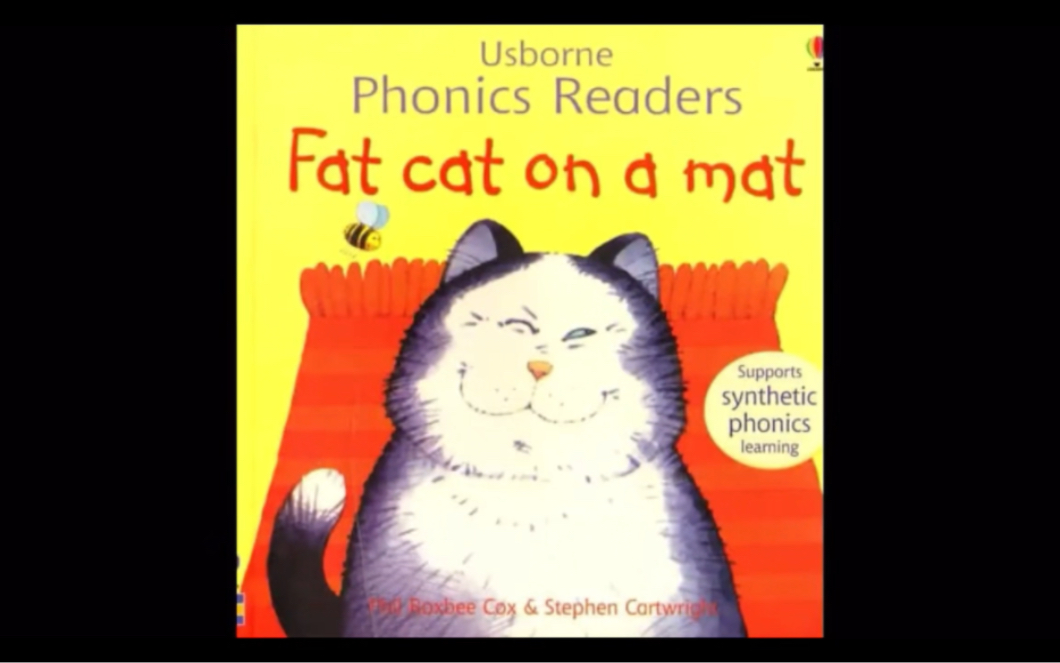 Usborne 斯伯恩phonics自然拼读 英文绘本02. Fat cat on a mat