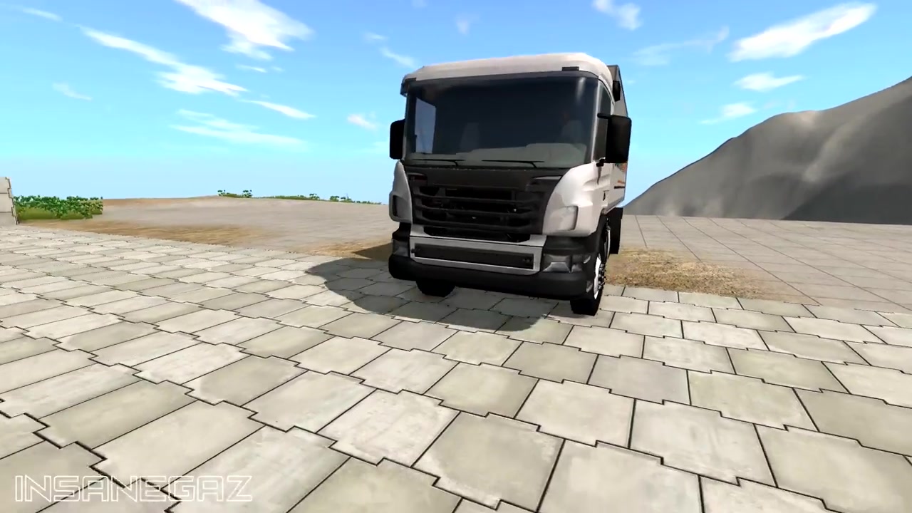 beamng drive疯狂的卡车撞击6