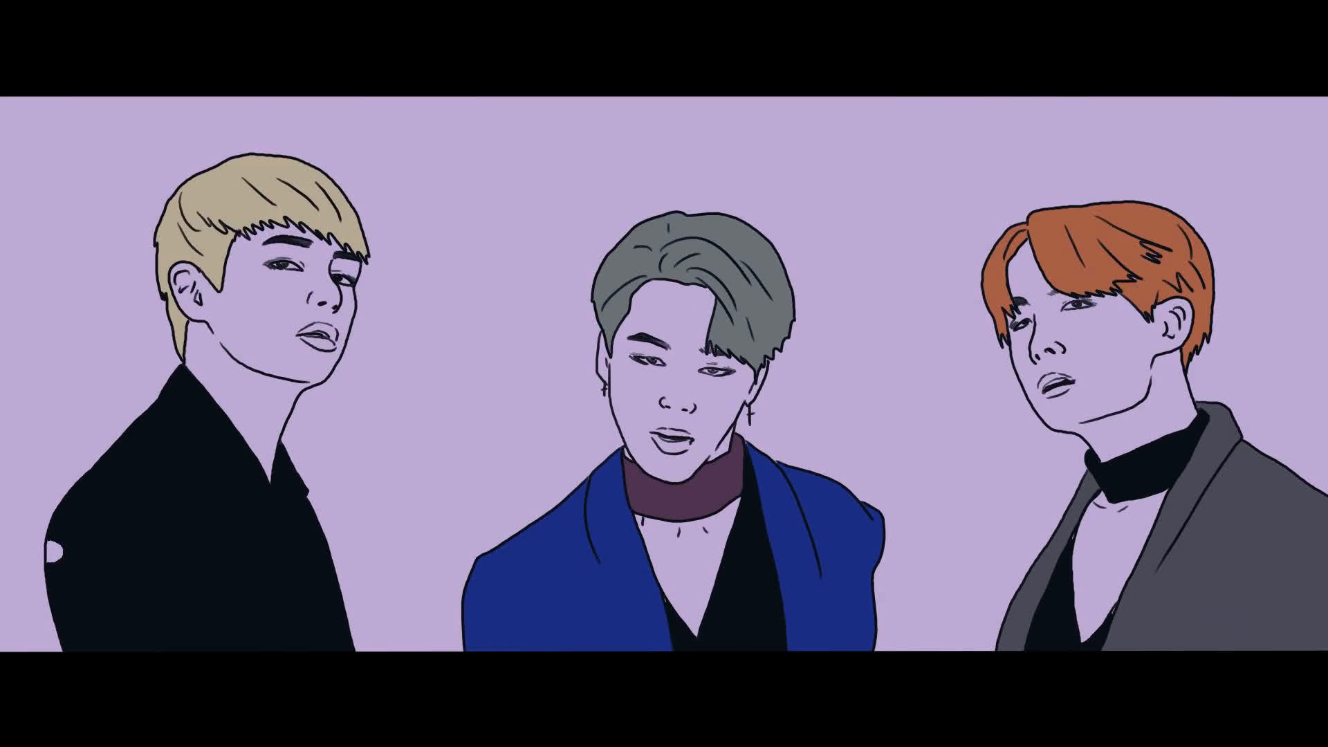 【防弹少年团】大神饭制动画版&饭绘rotosco