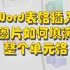 Word表格插入图片如何填满整个单元格