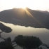 无人机航拍-江西德兴凤凰湖傍晚风景