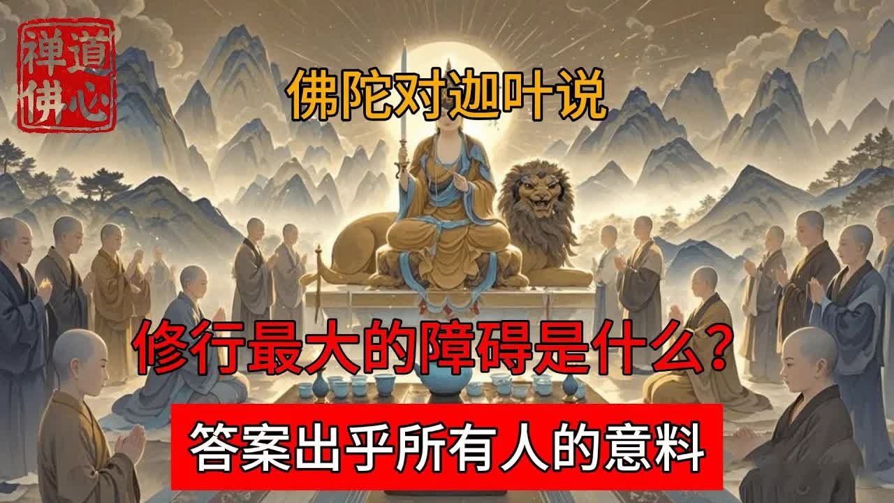 佛陀對迦葉說：“修行最大的障礙是什麼？”答案出乎所有人的意料！ #佛教 #禪學 #禪道 #修心修行 #禪道佛心 #禪悟人生 #南無阿彌陀佛