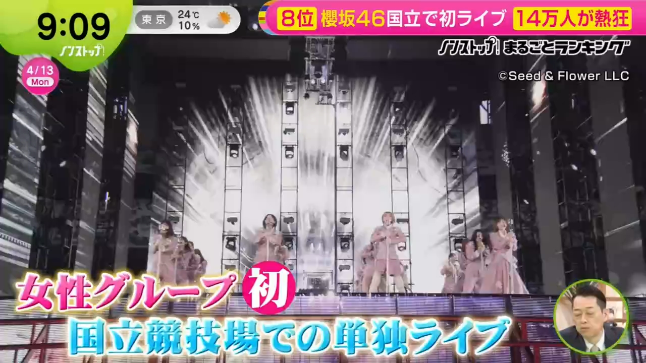 2026.04.13 NonStop！櫻坂46国立競技場で初ライブ！14万人が熱狂！