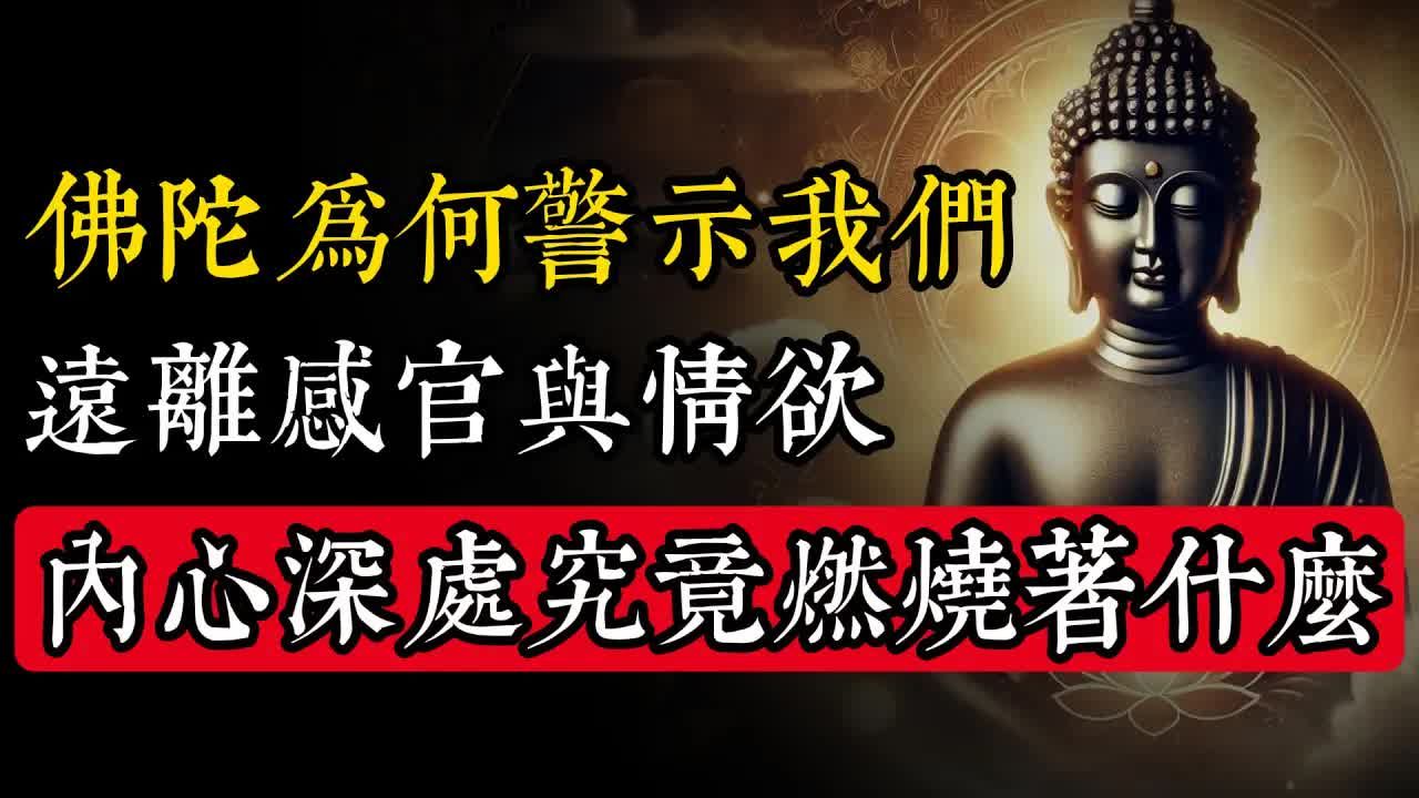 佛陀为何警示我们远离感官与情欲？内心深处究竟燃烧著什么_佛教 _佛学知识_修心修行_禅悟人生 _金刚经_南无阿弥陀佛_