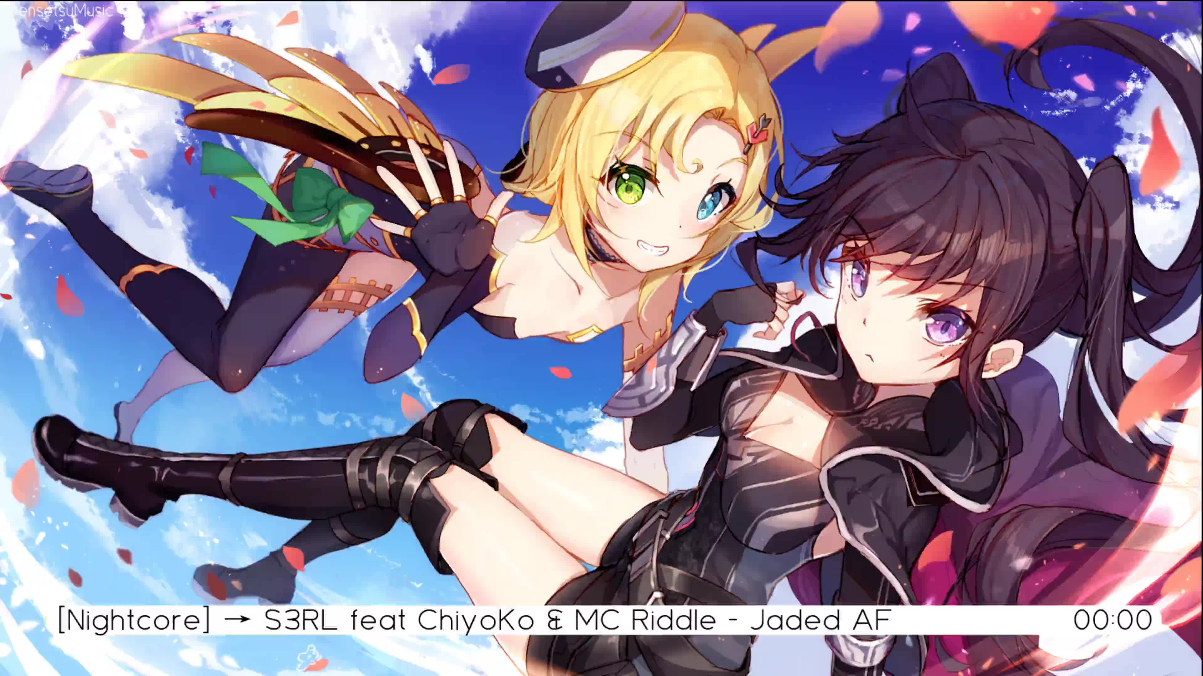 [nightcore] → s3rl feat chiyoko & mc riddle - jaded af [歌词]