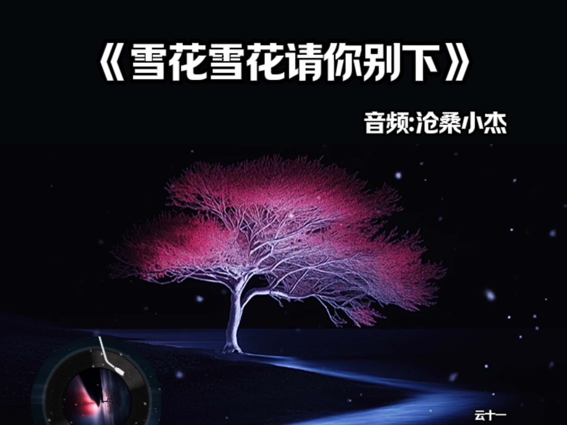 音乐《雪花雪花请你别下》