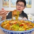 四川小伙做个东北名菜，猪肉白菜炖粉条，配碗米饭吃得嗷嗷香