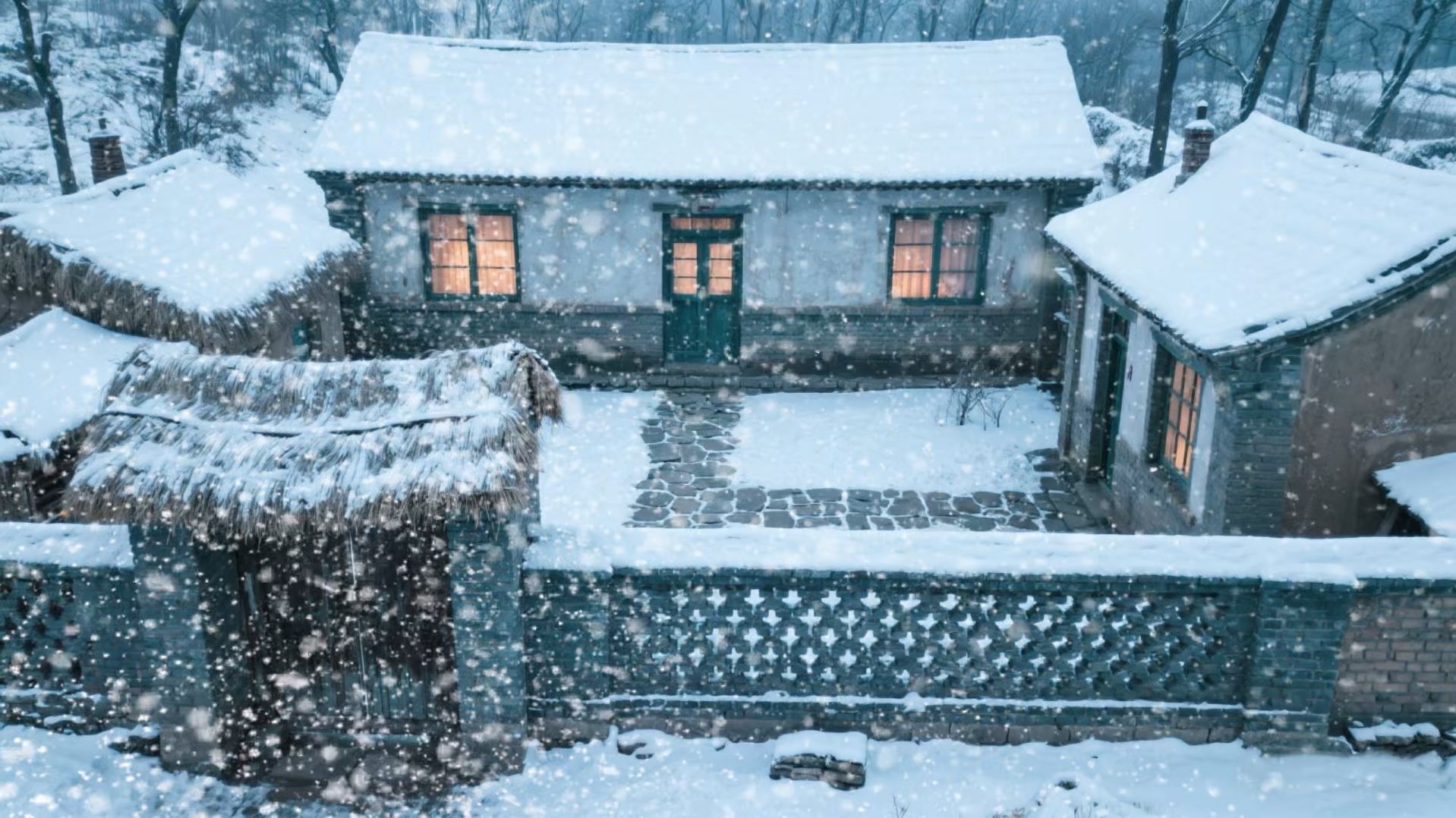 催眠背景音乐｜下雪白噪音+脑波=完美睡眠