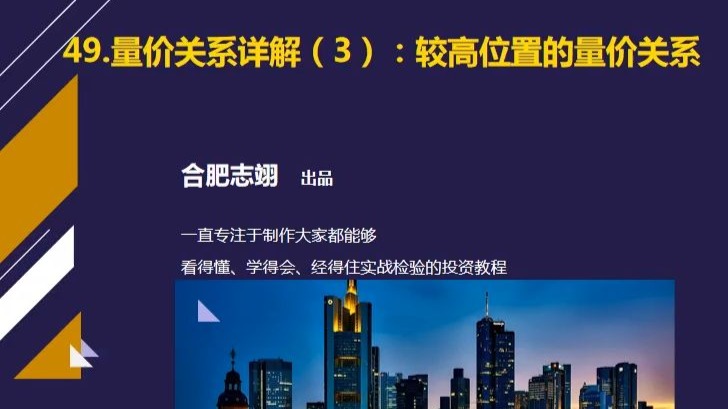 49、较高位置股的量价关系解读