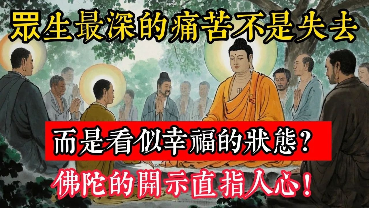 眾生最深的痛苦不是失去，而是看似幸福的狀態？佛陀的開示直指人心！