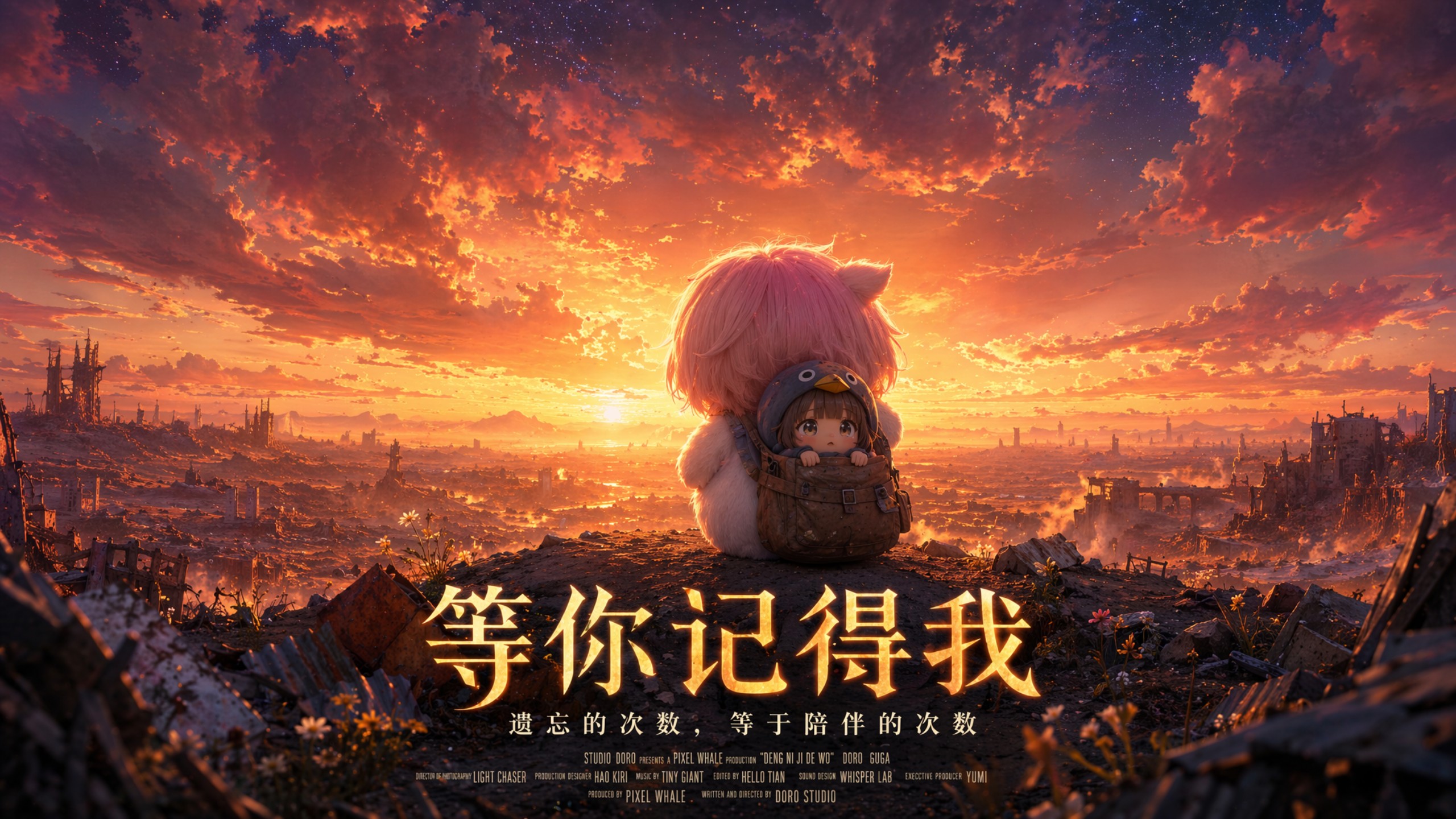 《等你记得我》合集重制版（修改了一些画面衔接问题），4：34开始下半段，FlovaAI提供技术支持#Flovaai #Flovaai超创