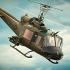 贝尔UH-1E 直升机4K航空摄影 2160 x 3840