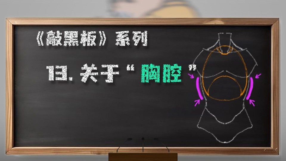 【 敲黑板！Knock！~Knock！】--- 13.关于“胸腔”Rib Cage