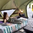 【4K】放松解压：?女孩在可容纳10人的巨大帐篷里独自豪华露营⭐与猫一起 | 作者：yoyocamp | 机翻中文