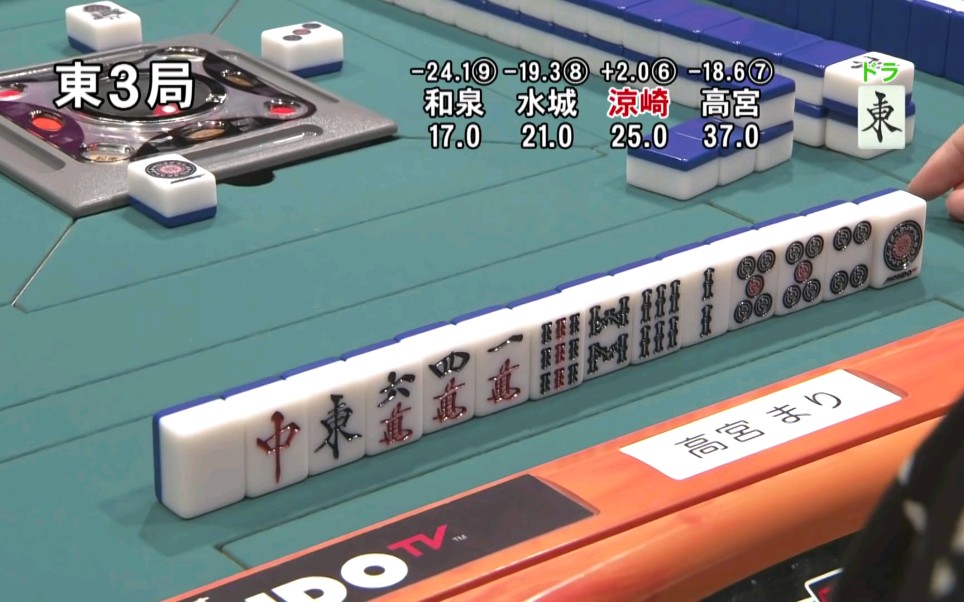 【日麻】凉崎いづみvs高宫まり 自亲先制立直vs