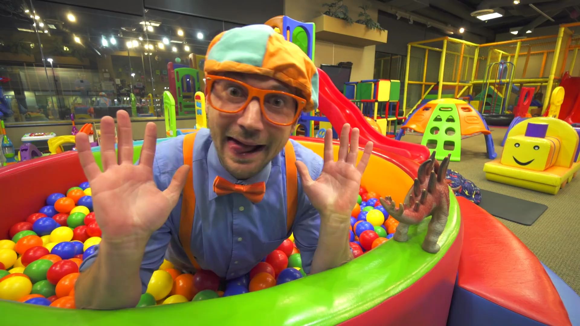 Blippi Learns At The Indoor Playground _ Educational Videos For ...