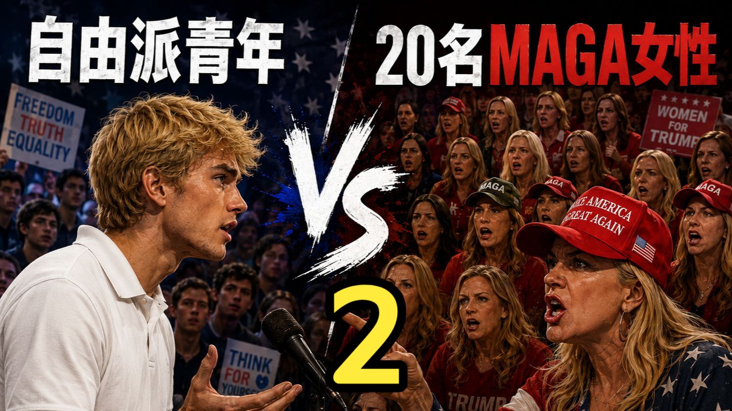 【中英】一名自由派青年论战20名MAGA女性 02