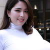 "丰满美女惊艳街拍：绝美身材亮相"