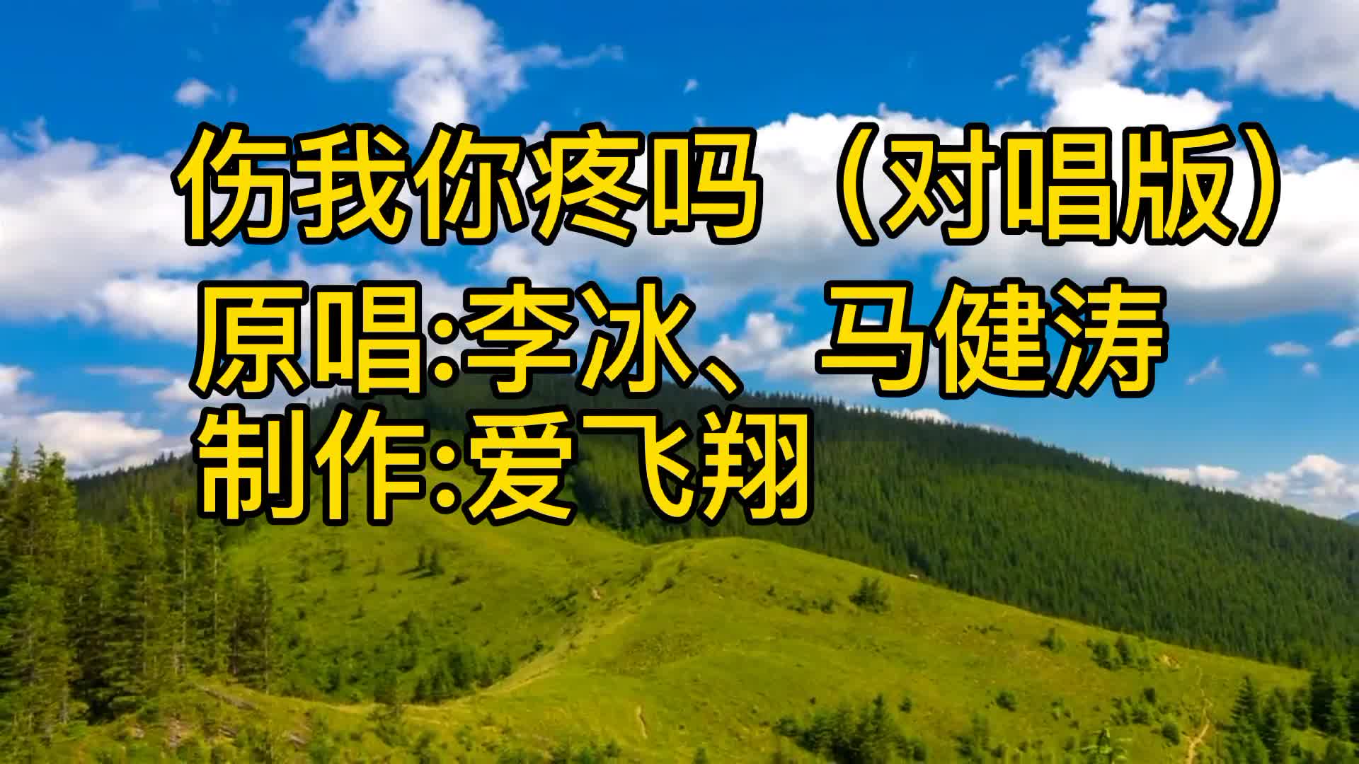 李冰马健涛一首伤我你疼吗对唱版我的好你还记得吗