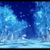雪花松树水晶蝴蝶舞台led背景视频素材