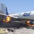 动画模拟-空客A320飞机刚刚起飞就起火！紧急掉头迫降