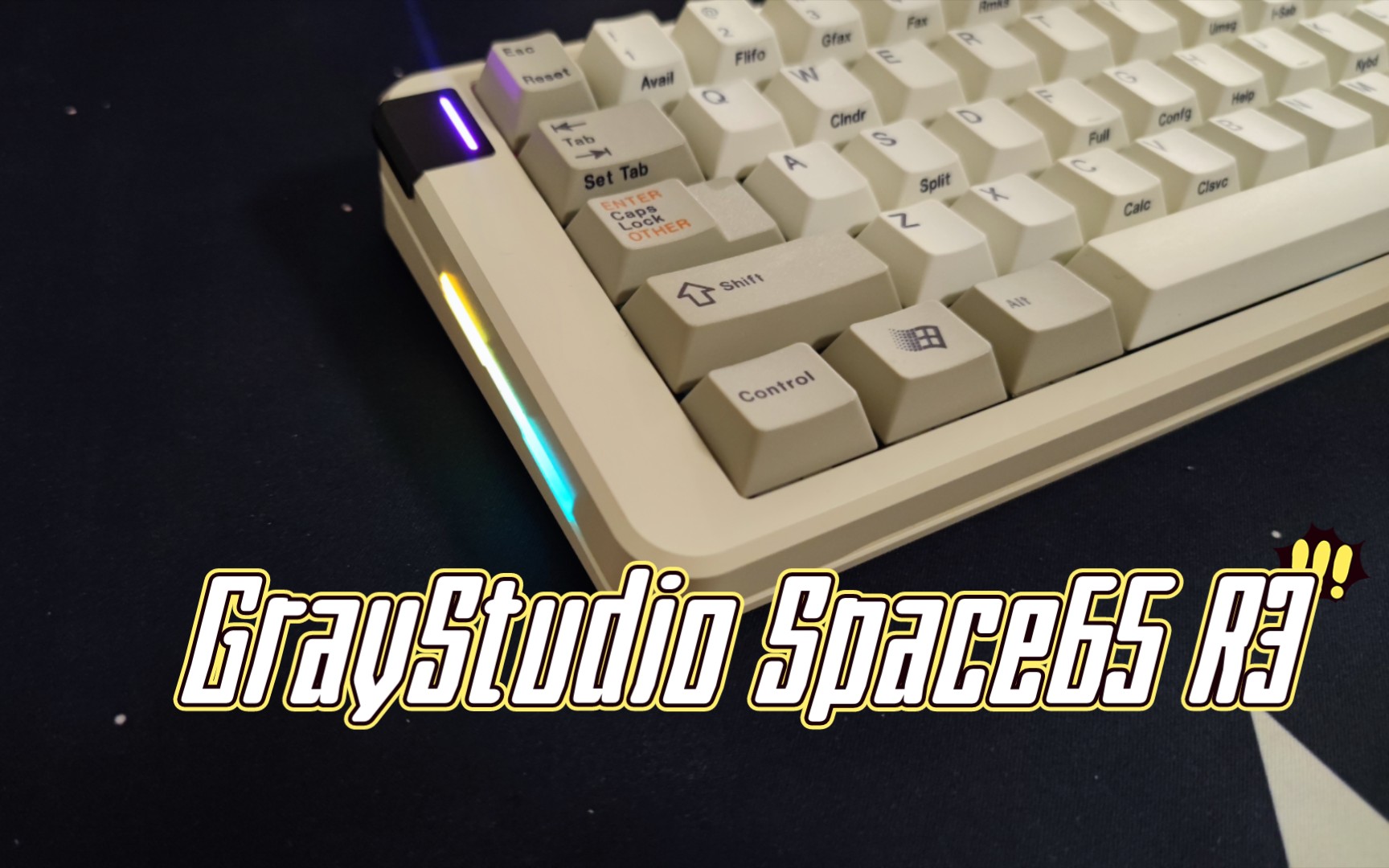 らくらくメ】 Space65 R3 Quicksilver 自作キーボード タブレット