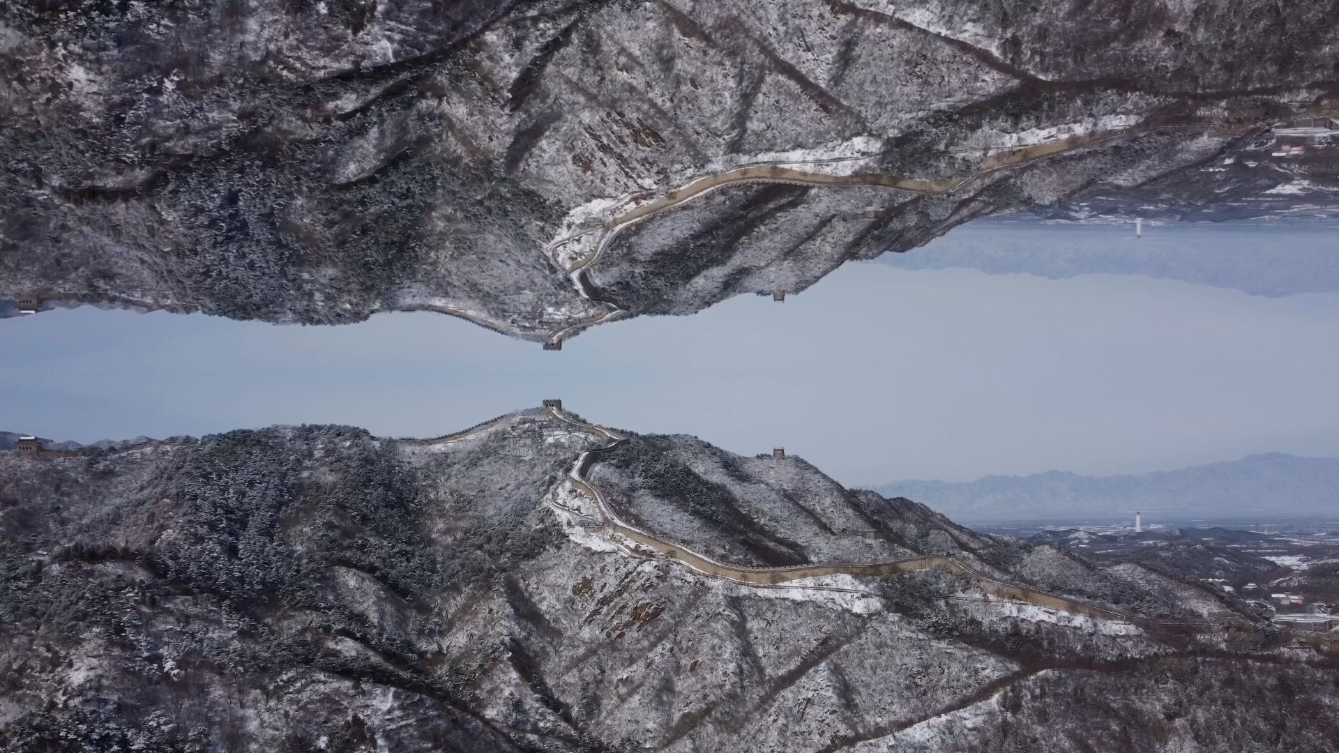 活动作品djimini2航拍北京延庆八达岭长城雪景